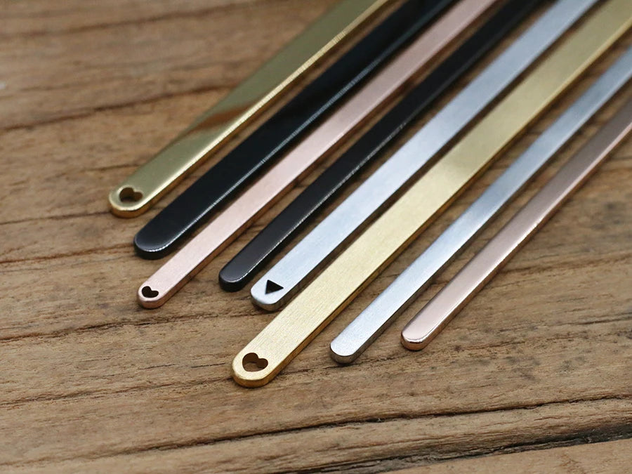 Charms Blank 304 Stainless Steel Cuff Bangle Plain Rod Bracelet Diy Laser Engraving Bracelet Jewelry Making Accessories