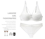 2021 New Sexy Women BCD Cup Bra Sets Lace Thong Hollow Out Underwear Panties Intimante Brief Female Girls Lingerie