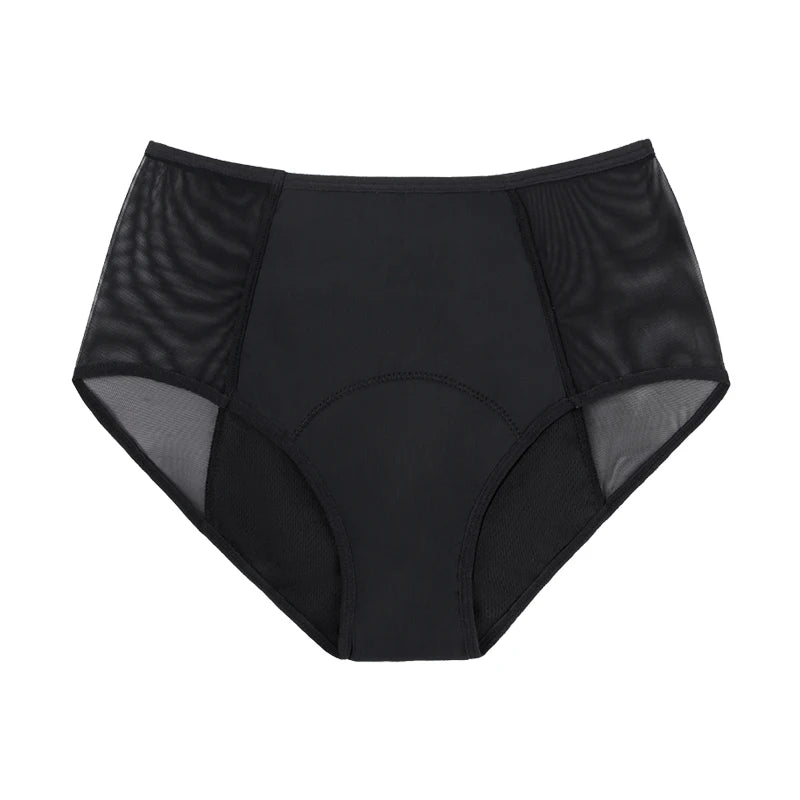 4-Layer Leakproof Menstrual Period Panties Fast Absorbent Underwear Sexy Lace Women Menstrual Briefs Plus Size Lingerie 5XL 6XL