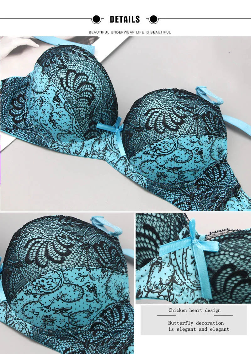 2024 New Sexy Bra Sets For Women 3 Piece Underwear Strap Transparent BCDEF Cup Female Beige Black Blue Purple Red White Lingerie