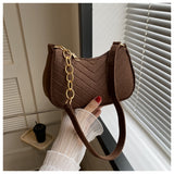Mini Shoulder Bags for Women Fashion Felt Women's Bag Design Advanced Underarm Handbags Beautiful Purses Crescent SaddleBag 2024