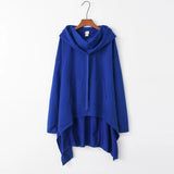 Fashion Trends New European and N Pure Color Long Hoodie