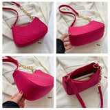 Mini Shoulder Bags for Women Fashion Felt Women's Bag Design Advanced Underarm Handbags Beautiful Purses Crescent SaddleBag 2024