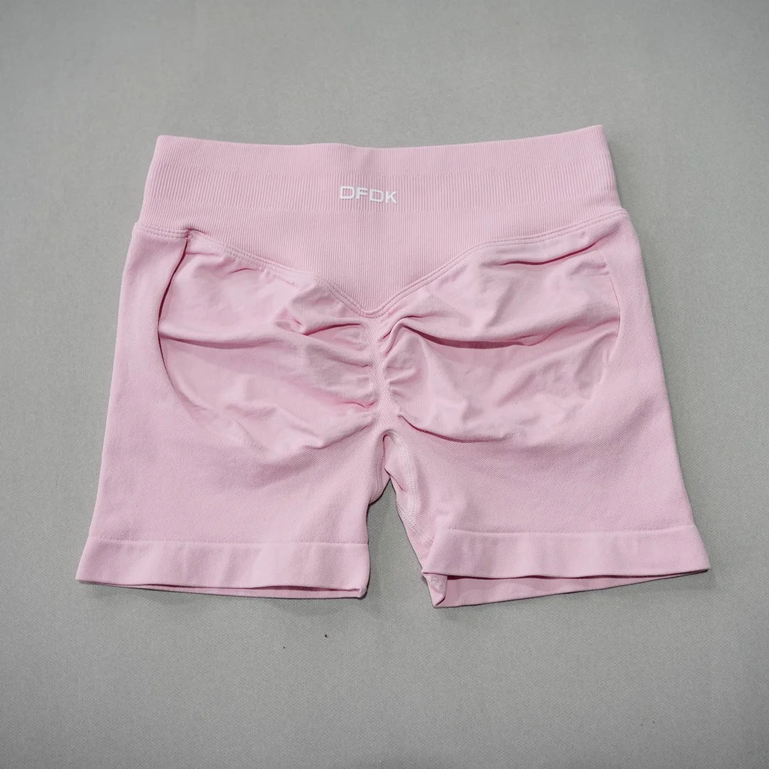 DFDK Women High Waist Yoga Shorts Scrunch Butt Lift Workout Shorts Squat Proof Fitness Gym Running Sports Push Up Athletic Leggi