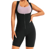 Women Hot Thermo Sauna Bodysuit One Piece Jumpsuit Shapewear Fitness Workout Sweating Bodysuit Body Shaper Thigh Trimmer Shorts