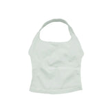NCLAGEN Gym Halter Top Woman Longline Strappy Tank Padded Yoga Clothing Fitness Workout Running Activewear Pilates Clothes