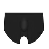 Men's ice silk seamless underwear 3D punching boxers summer thin underpants boys extended sports shorts