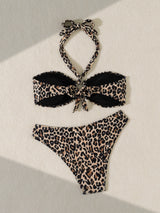 "2026 Sexy Bandeau Push-Up Bikini Set - Brazilian Thong Swimwear for Women"