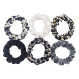 24/50/6pcs Scrunchies Women Velvet accessoires for boutique Cute Leopard High Quality Elastic Headwear Ponytail Hair Tie