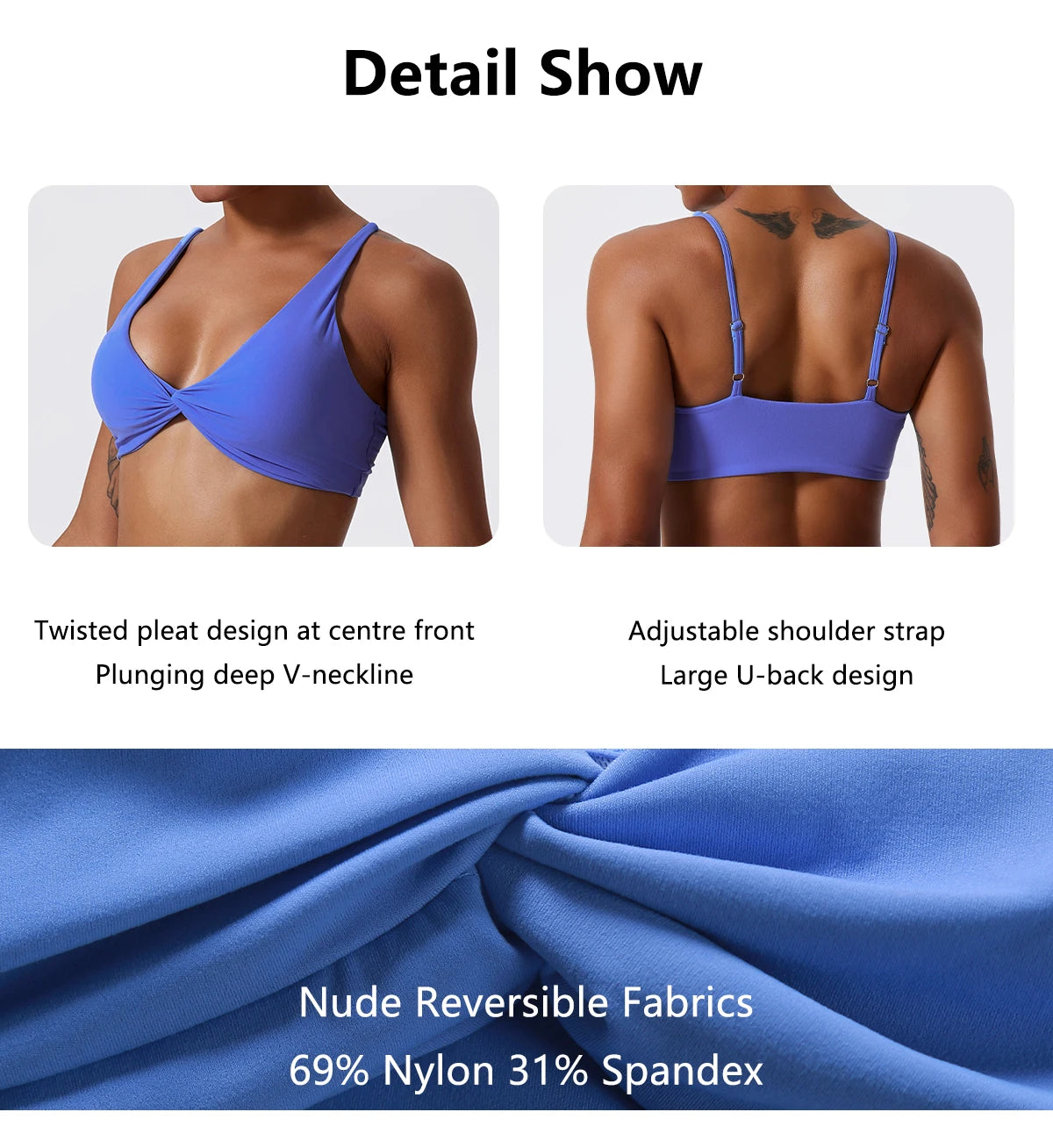 New Summer Women's Push-Up Sports Bra Breathable Soft Yoga Workout Top Backless Fitness Crop Gym Underwear Woman’s Crop Top