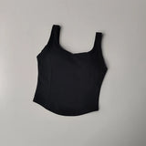 High Strength Back Fitness Tank Top Women's Running Shockproof Sports Bra High Elastic Gathering Nude Yoga Bra for External Wear