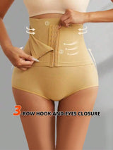 2PC,Women Seamless High Waist Waist Cincher Panty Briefs Strong Compression Faja Shaperwear Tummy Control Body Shaper Belly Shaping Butt Lifting Underwear