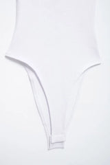 Skinny Ribbed Bodysuits for Women, O Neck, Straps, Snap-Button, Female Playsuits, Sexy Fashion