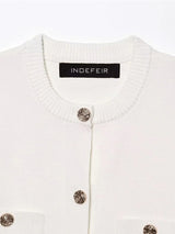 HXAO Cardigan Woman Knitwear Button Ladies Short Sleeve Knit Bolero Women's Tricot Top Summer Outerwear Crop Cardigan Top Female