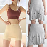 Double Layer Safety Panties For Girls Women Boxer High Waist Protective Shorts Under the Skirts Summer Dress Underwear
