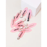 10pcs Seamless Fashion Transparent Hair Clips for Girls Makeup Facial Accessory Styling Clips for Real Hair Wigs