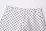 HH Woman Autumn Long Sleeves Turtleneck Zipper With Pockets Drawstring Casual Coats Women Fashion Polka Dot Printed Jacket