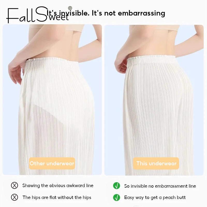 Falllsweet 4Pcs/Set Seamless Silk Briefs For Women Mulberry Silk Panties Comfortable Underpants Soft Lightweight Underwear M-2XL