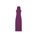 Red Skinny Sexy Turtleneck Midi Dress Women Evening Party Ladies Elastic Hip Wrap Elegant Bodycon Dresses Y2k Clothing
