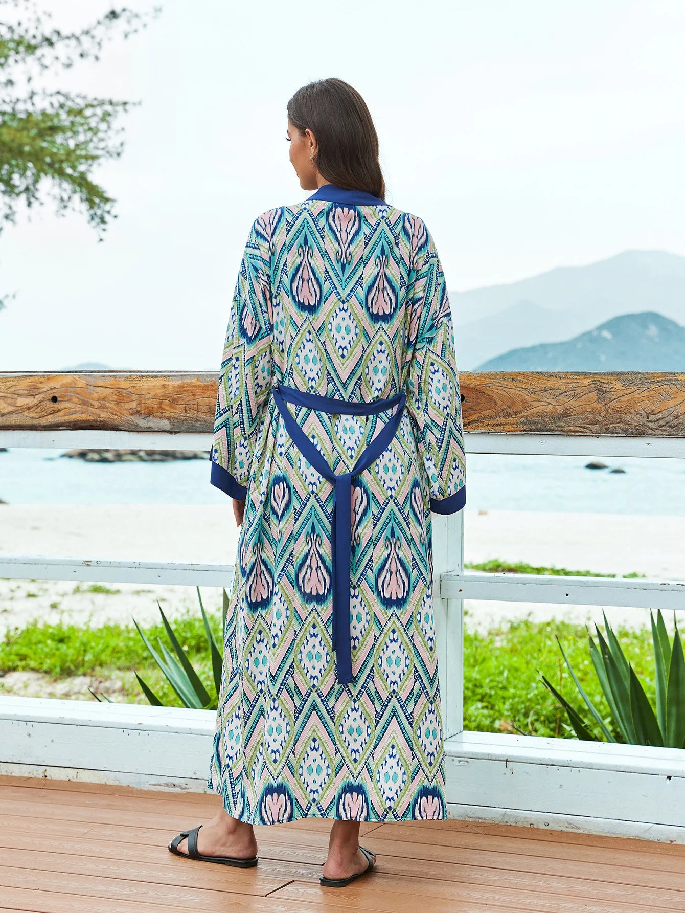 2026 Women Swimsuit Beach Cover Up Dress Sleeve Kaftan Beach Tunic Long Pareos Bikinis Cover Ups Summer Robe Plage Beachwear
