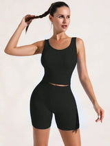 Women's Shorts, Outdoor Vacation Wear, Solid Color Versatile, High Waist Shorts For Summer, Seamless Knit, Comfortable, Suitable For Sports, Gym, Running, Tennis, Yoga, Pilates, Casual Daily Wear, Classic Ribbed, Mesh Sexy St