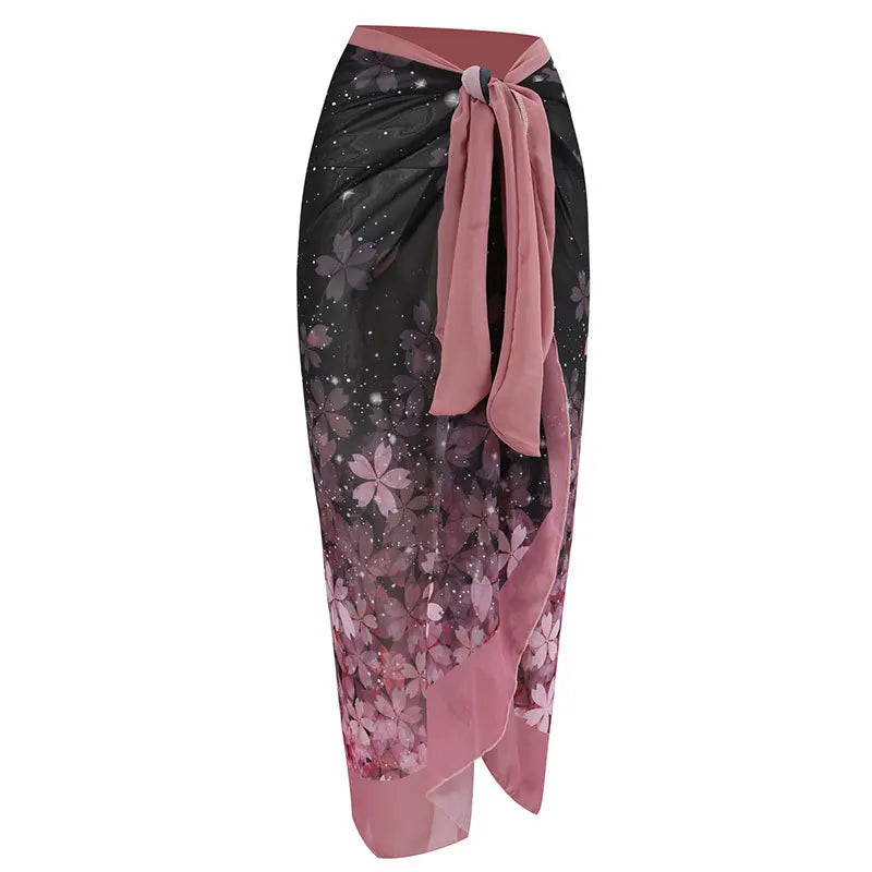2026 New Sexy Print Retro Swimwear Beach Dress Cover Up Long Skirts Skirt Party Outfits Swimsuit Beachwear