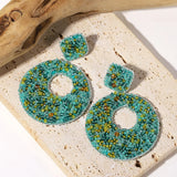 AENSOA Bohemian Starfish Lobster Conch Seed Bead Drop Earrings for Women Handmade Ocean Animal Earrings Summer Beach Jewelry