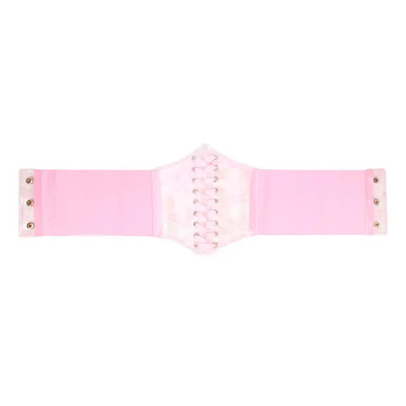 Fashion Women Waist Corset Flower Embroidery Elastic Waistband Black White Red Pink Wide Lace Slimming Body Belts Cummerbunds