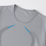 2 Pcs Men's Mesh Breathable Quick-drying Sports Suit Loose Plus Size Running Fitness Mountaineering Casual Short-sleeved Shorts