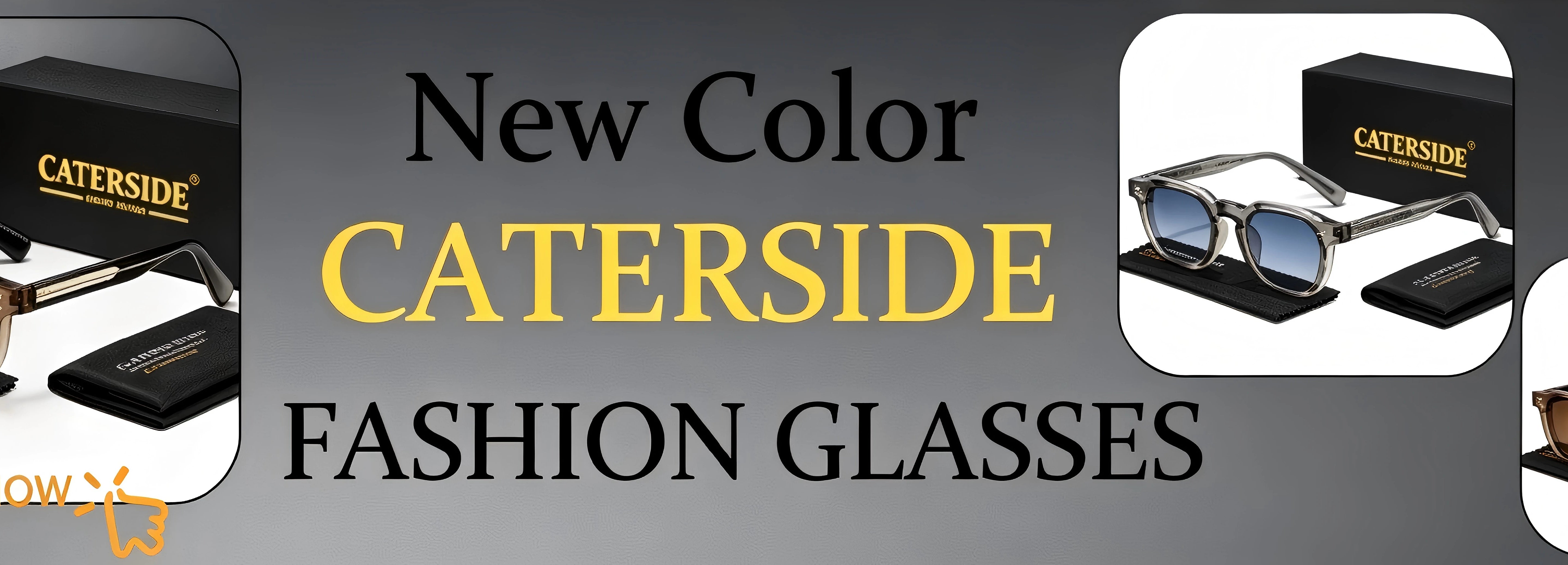 CATERSIDE Fashion Men Sunglasses Small Frame Square Personalized Design Sun Glasses Women Travel Party Business Festival Gift