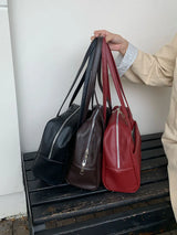 Korean Style Large Capacity Single Shoulder Women's Bag Versatile Vintage Underarm Bag Autumn 2025 New Arrival Tote Bag