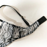 Toucheart 2-Piece Sexy Leopard Print Lingerie Set Bra Women Hollow Sexy Lingerie Thin Mesh Patchwork Print See-Through Sexy Set