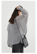 CHIC VEN Women's Cardigan New V-neck Long Sleeved Female Shirt Female Jumpers Sun Protection Woman Top Spring Summer 2026