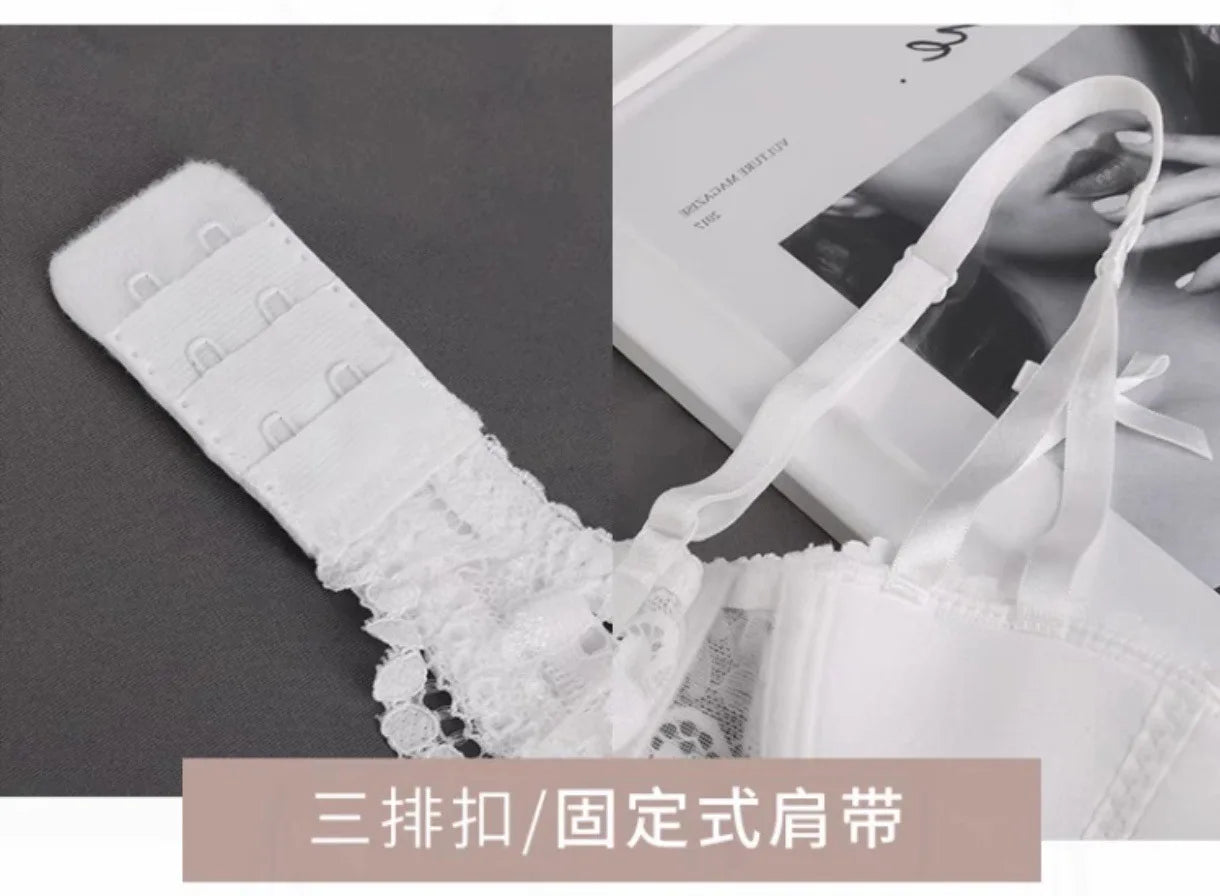 Women Bras Sexy Lace Half Cup Push Up French Style Lingerie Soft Deep V Top Breathable Back Closure Thin Bralette Ropa Mujer