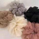 1/3/5pcs Large Mesh Hair Rope for Women Simple Fashiona Girl Hair Tie Hair Ring Simplicity High Ponytail Scrunchie