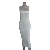 JZ461 Summer Women's Dress Long Sling Dresses Club Sexy Suspender Dress