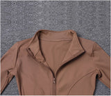 Women Sport Jacket Long Sleeve Shirt Workout Coat Gym Training Clothing Yoga Sportswear