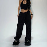 Camouflage Casual Pants Y2k Embroidered Camo Functional Tactical Functional Men's Women's Premium Jogging Drawstring Sweatpants
