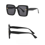 New Hot Sale Fashion Men's Rectangular Letter Design Retro Sun Glasses UV400 Brand Sunglasses Women's Square Classic Large Frame