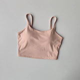 High-end Sports Bra Gym Camisole Fixed Pad Push-up Sports Underwear Women's Strapless Beauty Back Training Fitness Bra Yoga Bra