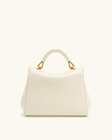 JW PEI Lucia Top-Handle Bag Luxury Designer Crossbody Shoulder Bag for Women Elegant Turn Lock Vegan Leather Messenger Purse