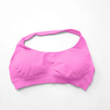 NCLAGEN Impact Sports Bra Women Seamless Halter Top High Support Push-up Open Back Gym wear Fitness Yoga Workout underwear