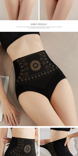 Flarixa High Waist Seamless Shaping Briefs Slimming Panties Women Faja Postpartum Abdominal Pants Body Shaper Underwear Slimmer