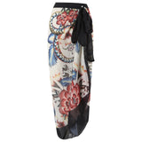 2026 New Sexy Print Retro Swimwear Beach Dress Cover Up Long Skirts Skirt Party Outfits Swimsuit Beachwear