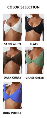 New Summer Women's Push-Up Sports Bra Breathable Soft Yoga Workout Top Backless Fitness Crop Gym Underwear Woman’s Crop Top