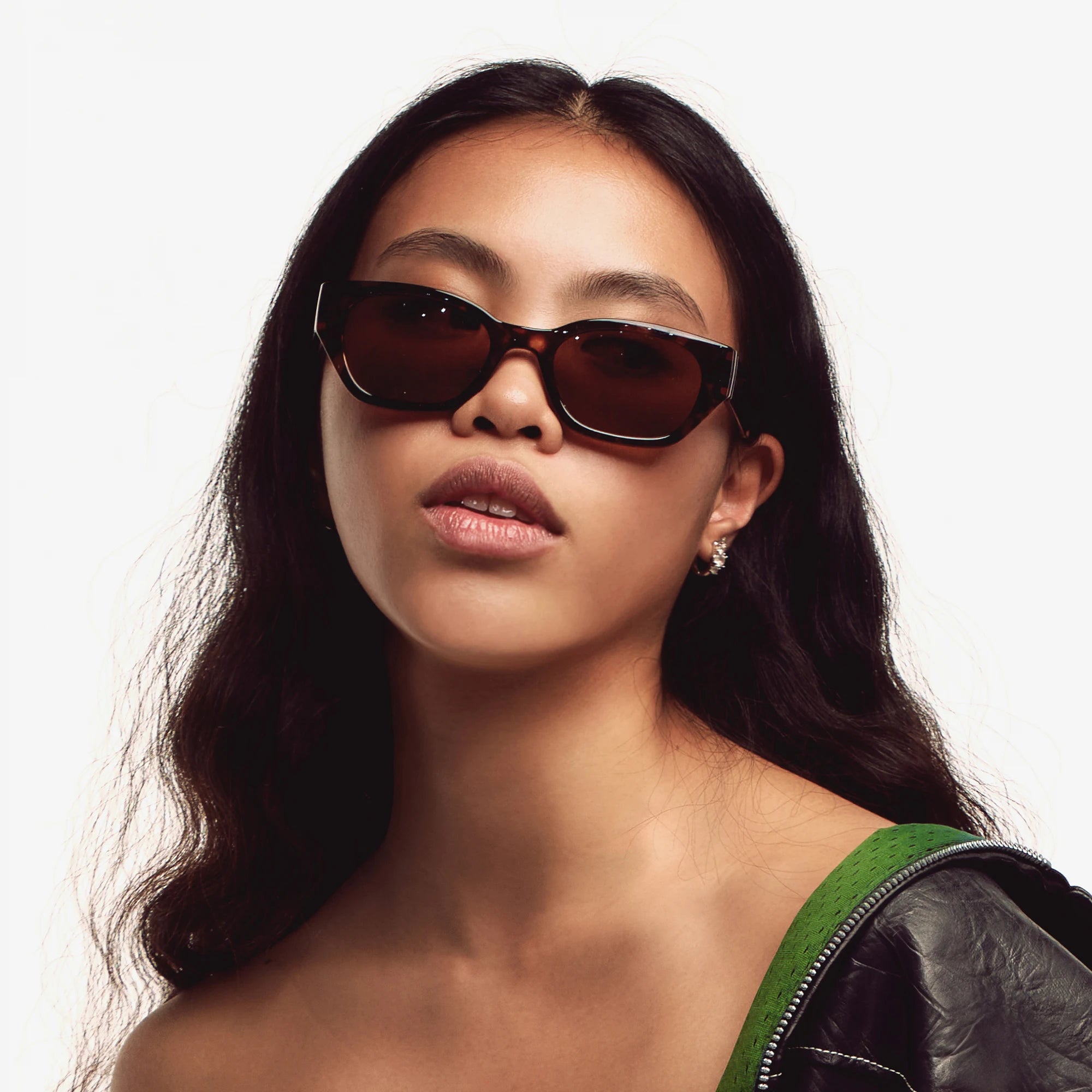 ZENOTTIC Cat Eye Narrow Retro Sunglasses for Women Polarized UV400 Sun Glasses for Small Face Trendy Shades
