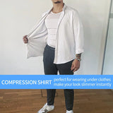 Men Slimming Body Shaper Abdomen Reducer Underwear Tank Top Sleevelss Wide Strap Shapewear Fitness Posture Correct Belly Abdominal Fat Reducer Vest Breathable Soft Waist Trainer S-3XL