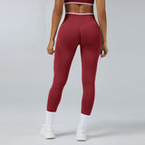 Women's Middle Waist Seamless Yoga Leggings Push-Up Sport Fitness Running Pants Hip Lift High Elastic Gym Leggings Sport Legging
