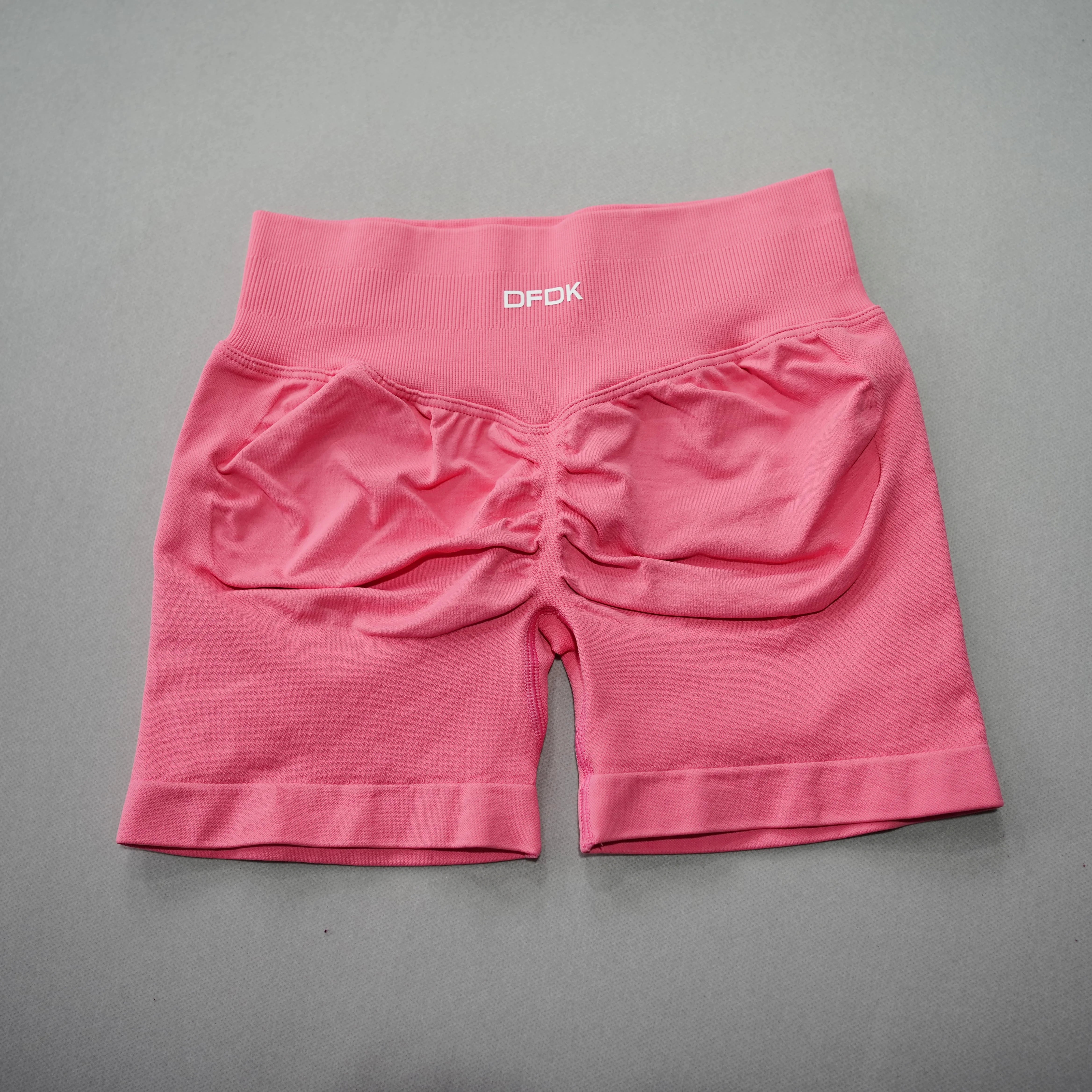 DFDK Women High Waist Yoga Shorts Scrunch Butt Lift Workout Shorts Squat Proof Fitness Gym Running Sports Push Up Athletic Leggi