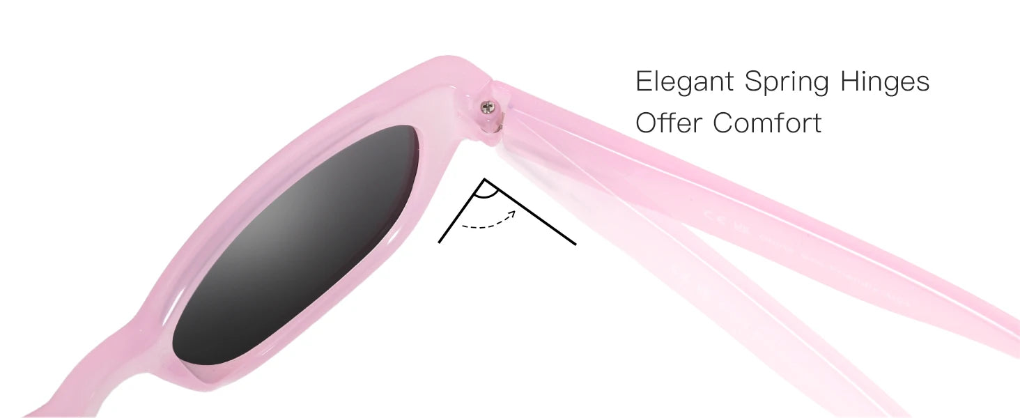 ZENOTTIC Cat Eye Narrow Retro Sunglasses for Women Polarized UV400 Sun Glasses for Small Face Trendy Shades